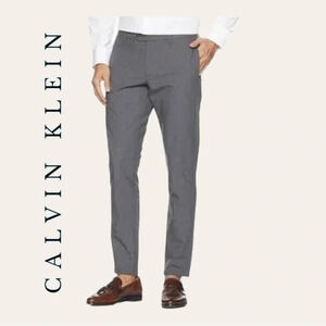 Men’s‎ CALVIN KLEIN TROUSERS SIZE 16 REGULAR DARK GRAY IN COLOR